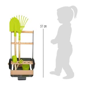 Small Foot Комплект количка с градински инструменти