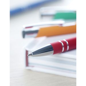 Office 1 Химикалка Norma Soft, метална, гумирана, червена