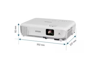 Epson Проектор EB-W53, 3LCD, WXGA, 4000 lm, 1920 x 1080, HDMI, бял