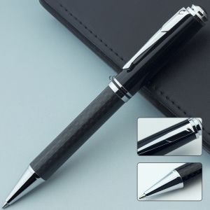 Office 1 Химикалка Carbon, метална, черна