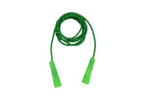 Office 1 Въже за скачане, PVC, с дръжки, зелено, 2.4 m
