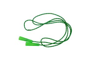 Office 1 Въже за скачане, PVC, с дръжки, зелено, 2.4 m