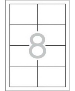 Етикети Sinel 105x70mm А4, 100 л. 8 етик.