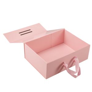 Office 1 Кутия Handle, сгъваема, 38 х 28 х 13.5 cm, с дръжки, розова