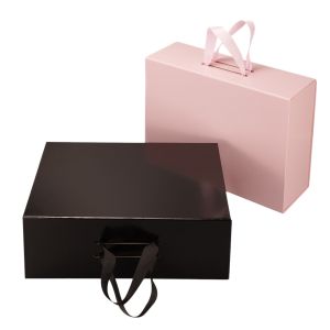 Office 1 Кутия Handle, сгъваема, 38 х 28 х 13.5 cm, с дръжки, розова