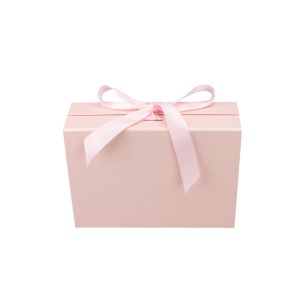 Office 1 Кутия Gift Box, с магнитно затваряне, сгъваема, 26 х 23 х 9.5 cm, розова