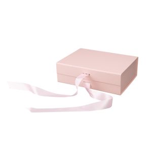 Office 1 Кутия Gift Box, с магнитно затваряне, сгъваема, 26 х 23 х 9.5 cm, розова