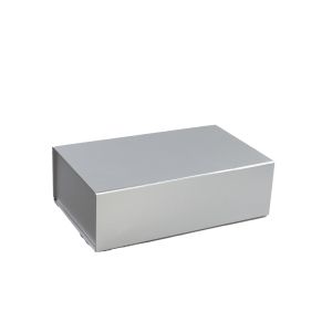 Office 1 Кутия Colorful, с магнитно затваряне, сгъваема, 35 х 20.5 х 11.3 cm, сребриста