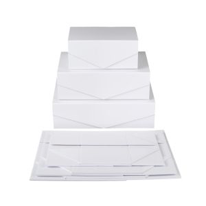 Office 1 Кутия Matt, с магнитно затваряне, сгъваема, 35 х 23 х 10 cm, бяла