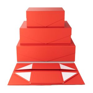 Office 1 Кутия Matt, с магнитно затваряне, сгъваема, 35 х 23 х 10 cm, червена