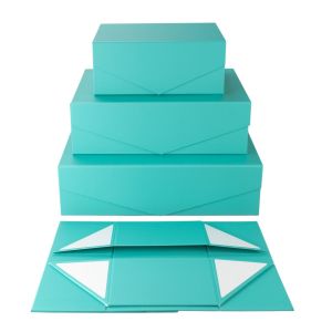 Office 1 Кутия Matt, с магнитно затваряне, сгъваема, 35 х 23 х 10 cm, тюркоазена