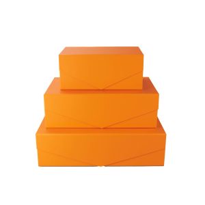 Office 1 Кутия Matt, с магнитно затваряне, сгъваема, 31 х 20 х 10 cm, оранжева