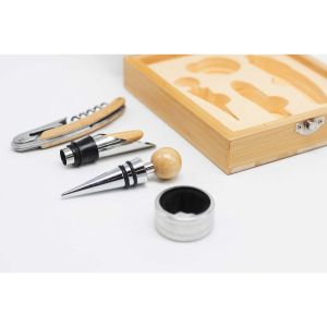 Office 1 Аксесоари за вино Bella, в дървена кутия