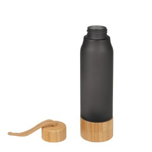 Office 1 Бутилка Endless, боросиликатно стъкло, 480 ml, черна