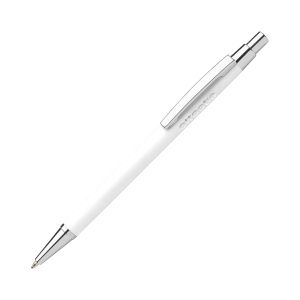 Office 1 Химикалка Cetus Chromy, метална, бяла