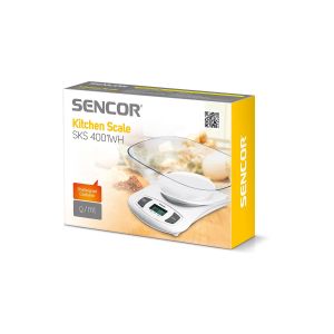 Sencor Кухненска везна SKS 4001WH, с купа