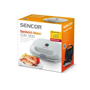 Sencor Сандвич грил преса SSM 3100, бяла