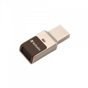 USB флаш памет Verbatim Secure, USB 3.2, 32GB, с пръстов отпечатък
