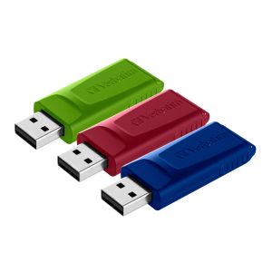 USB флаш памет Verbatim Slider, USB 2.0, 16GB, 3 броя