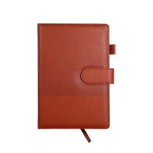 Office 1 Бележник, с магнитно закопчаване, без дати, А5, кафяв