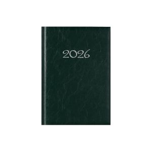 Календар-бележник Виктория, без дати, A5, твърда подвързия, зелен