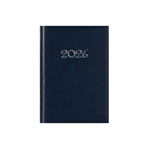 Календар-бележник Виктория, без дати, A5, твърда подвързия, син