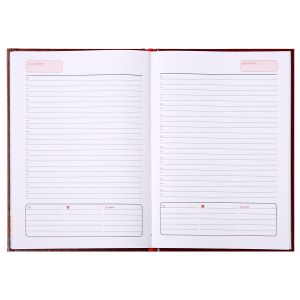 Календар-бележник Виктория, без дати, A5, твърда подвързия, син