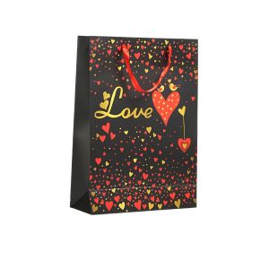 Подаръчна торбичка Love 31 х 44 х 12 cm, черна