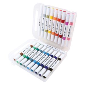 Маркери Spree Flexy акрилни двувърхи 18 цвята + контурен