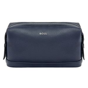 Hugo Boss Козметична чанта Classic Grained, тъмносиня