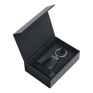 Hugo Boss Ключодържател Double B, черно-сив