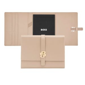 Hugo Boss Конферентна папка Double B, A5, розово-златиста
