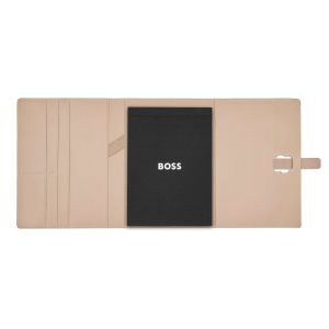 Hugo Boss Конферентна папка Double B, A5, розово-златиста