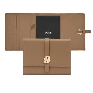 Hugo Boss Конферентна папка Double B, A5, кафява