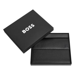 Hugo Boss Конферентна папка Double B, A5, черно-сива