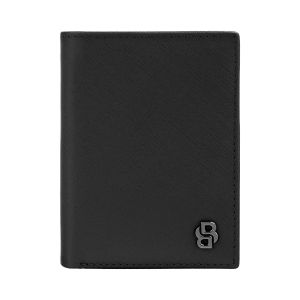 Hugo Boss Калъф за карти Saffiano, с 8 отделения, черен