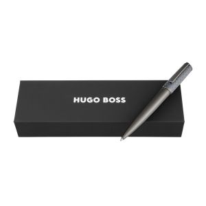 Hugo Boss Химикалка Arche Monogram, тъмносива