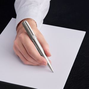 Hugo Boss Химикалка Arche Monogram, сребриста