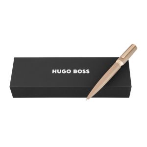 Hugo Boss Химикалка Arche Double B, розово-златист