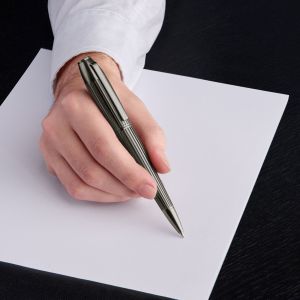 Hugo Boss Химикалка Arcade, тъмносива