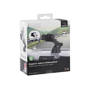 TNB Поставка за телефон за кола, вакуумна, черна