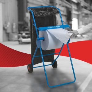 Кърпи за почистване Kimberly-Clark WypAll L30 7426, на ролка, 38 х 37 cm, 670 къса, сини