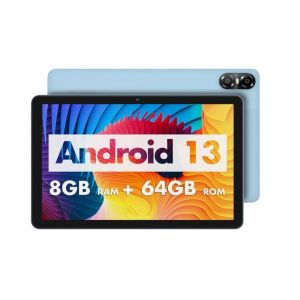 Таблет Pritom E10, 10'', Octa Core, 64 GB, 8 GB RAM, Android 13, IPS, A523 Octa Core, предна камера 2 MP, светлосин
