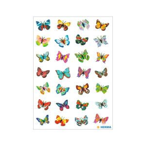 Herma Самозалепващи се етикети Пеперуди, глитер, 1 лист