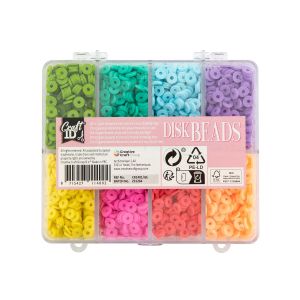Craft ID Камъчета, 6 mm, 8 цвята, в кутия