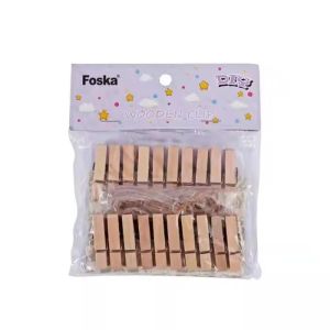 Foska Щипки, дървени, 35 х 7 mm, 20 броя