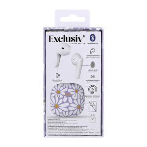TNB Слушалки Exclusive Flower, безжични, с Bluetooth, със зареждащ кейс