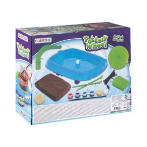 Moxy Грънчарско колело, с глина, четка и 6 цветни бои