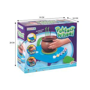 Moxy Грънчарско колело, с глина, четка и 6 цветни бои