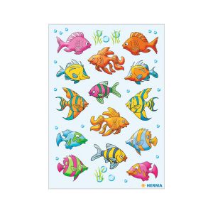 Herma Самозалепващи се етикети Риби, 1 лист